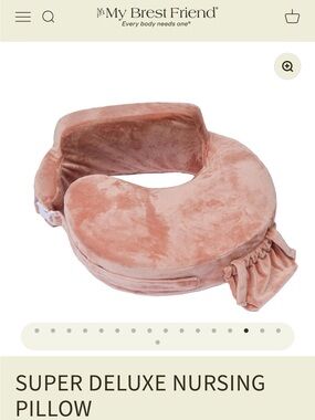 My Brest Friend Super Deluxe Nursing Pillow - Dusty Rose